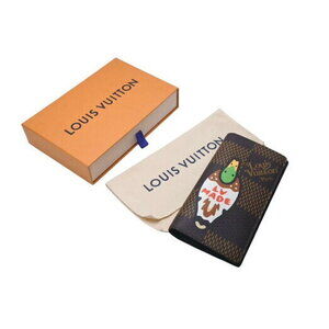 Louis Vuitton NIGO Damier Giant Portefeuille Wallet Brazza long Brown